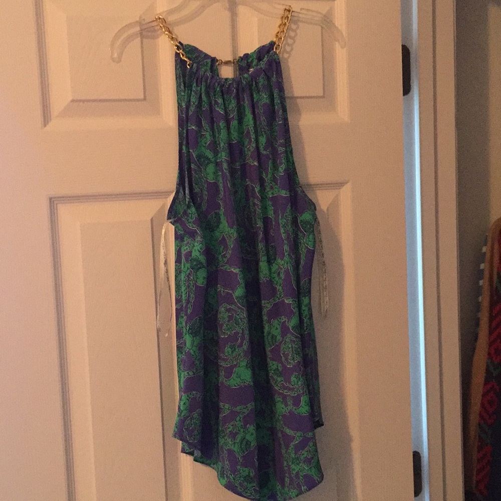 Lilly Pulitzer Cabana top in Loopy print